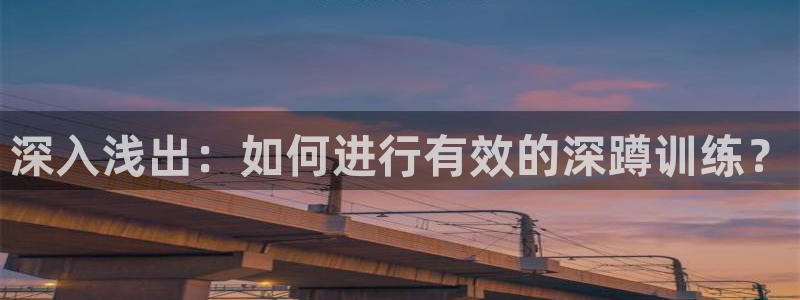 意昂体育4平台APP:深入浅出:如何进行有效的深蹲训练?